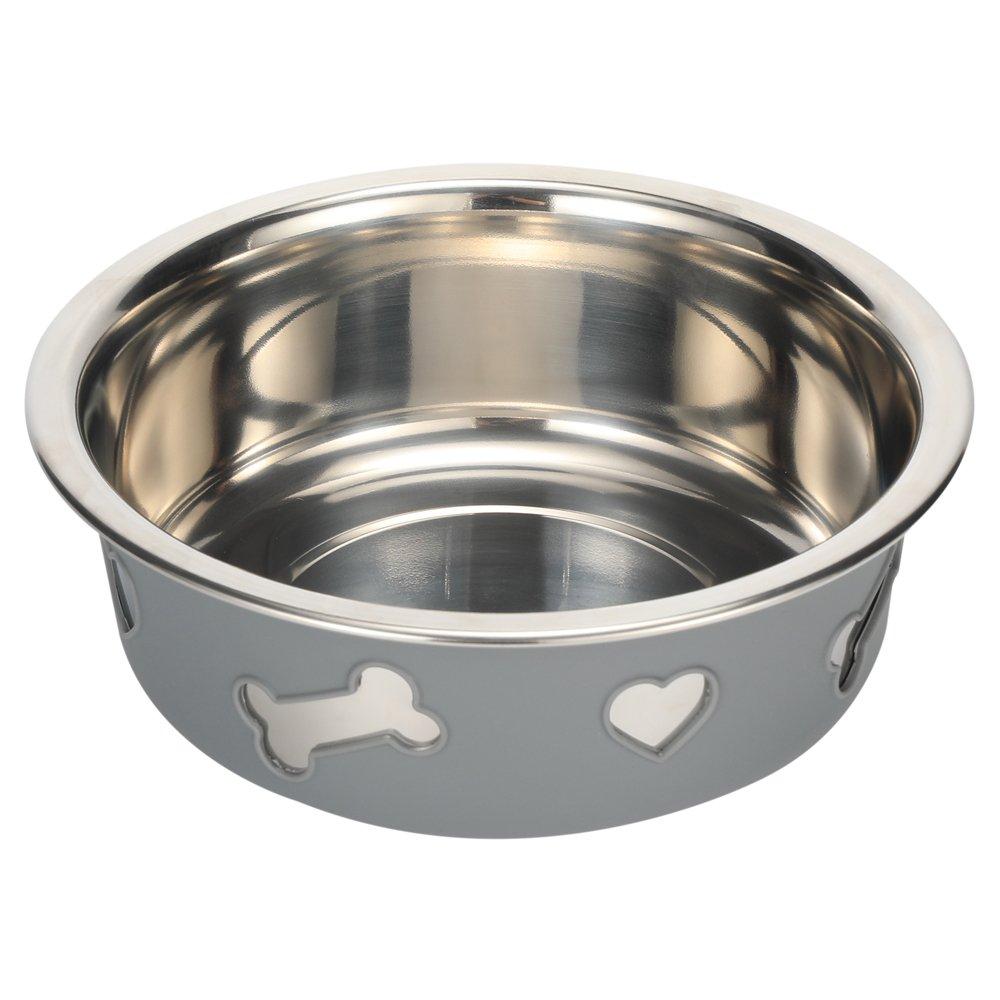 [Australia] - Tugia Large Dog Bowl-Large Capacity Stainless Steel Bowl with Non-Slip Silicone Bottom for Pet Dog Cat L 