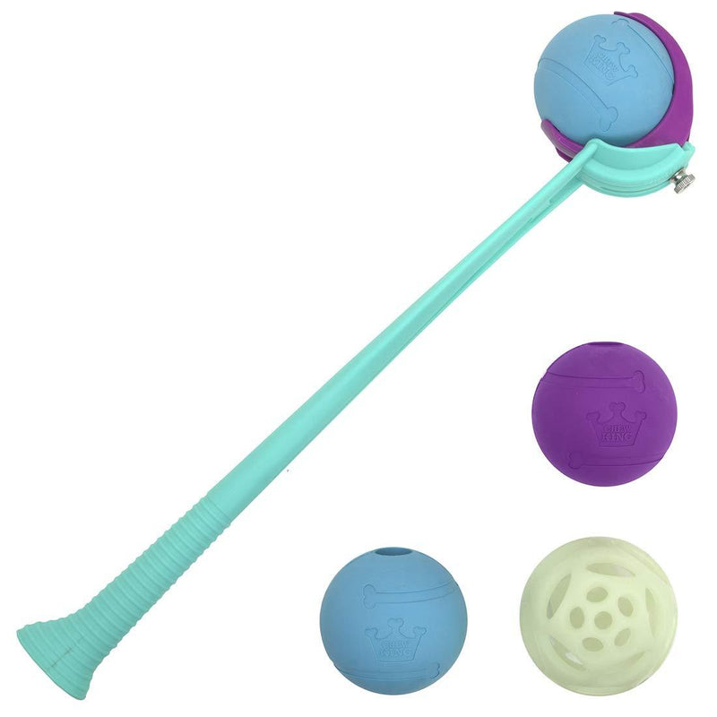 [Australia] - Chew King Fetch Balls Extremely Durable Natural Dog Toy Ball Launcher, Squeaker Floating Fetch Ball,Fetch Toy Collection Ball Launcher - 3" Balls 