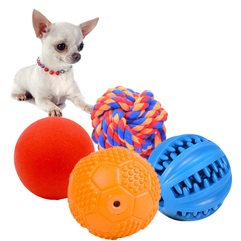 Volacopets 5 Different Functions Interactive Dog Toys, Dog Puzzle Toys, IQ Treat Ball for Medium Large Dog, Dog Squeaky Balls, Dog Ball, Food Treat Dispensing Toys, Puppy Toys 4 pack for Small dogs - PawsPlanet Australia