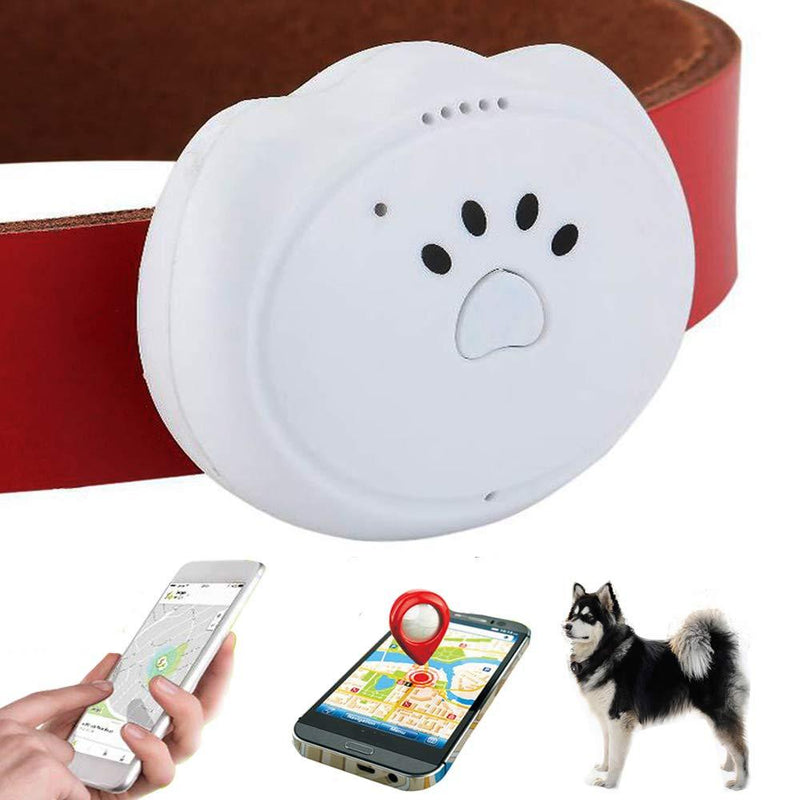 Jason Zeng GPS Pet Tracker & Activity Monitor Intelligent 5-Level Positioning System, No Subscription Fee IP67 Depth Waterproof Pets & Rare Animal Searcher Locator Trajectory Tracking Alarm white - PawsPlanet Australia