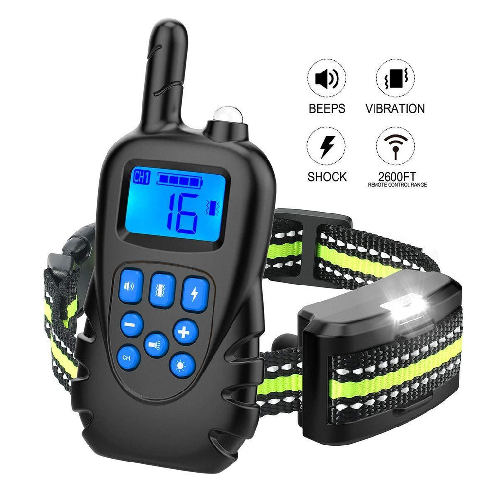 [Australia] - The value 'Dog Training Collar – Dog Shock Collar with Remote Up to 2600Ft Remote Range, 3 Training Modes: Beep Vibration Static Shock - 1~16 Vibration Shock Levels - Rechargeable Waterproof W/Charger Blue 