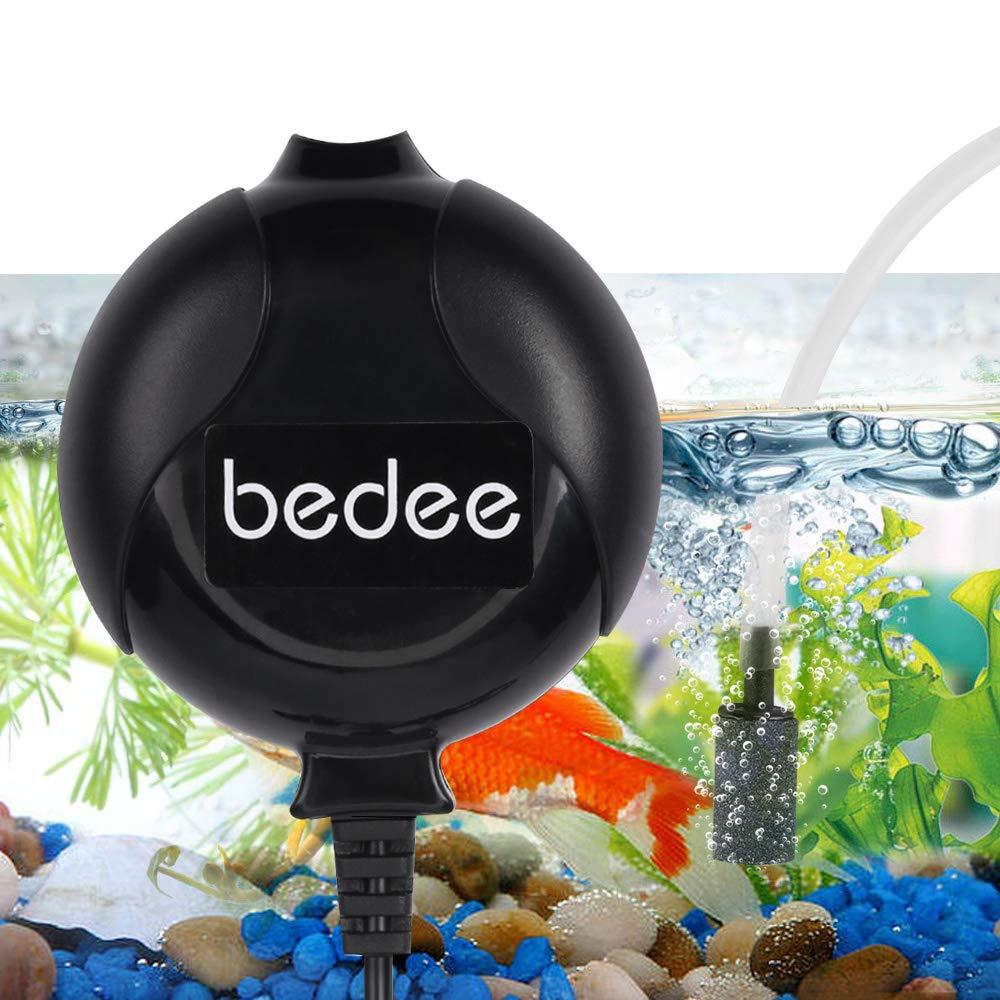 [Australia] - bedee Mini Fish Air Pump for Aquarium Ultra Silent High Energy Saving Quiet Oxygen Air Pump Aquarium for Fish Tank with Air Stone and Silicone Tube 