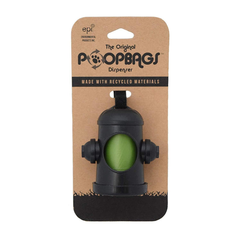 [Australia] - PoopBags Recycled Material Dog Waste Bag Dispenser, Black 3 Count 