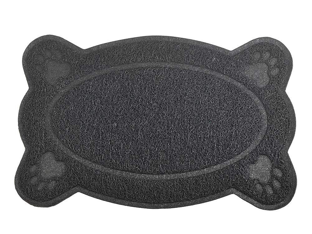 DM Cat Litter Box Debris Catcher Mat,Kitty Scatter Control Rug,16x10 Inches,5 Colors Available Black - PawsPlanet Australia