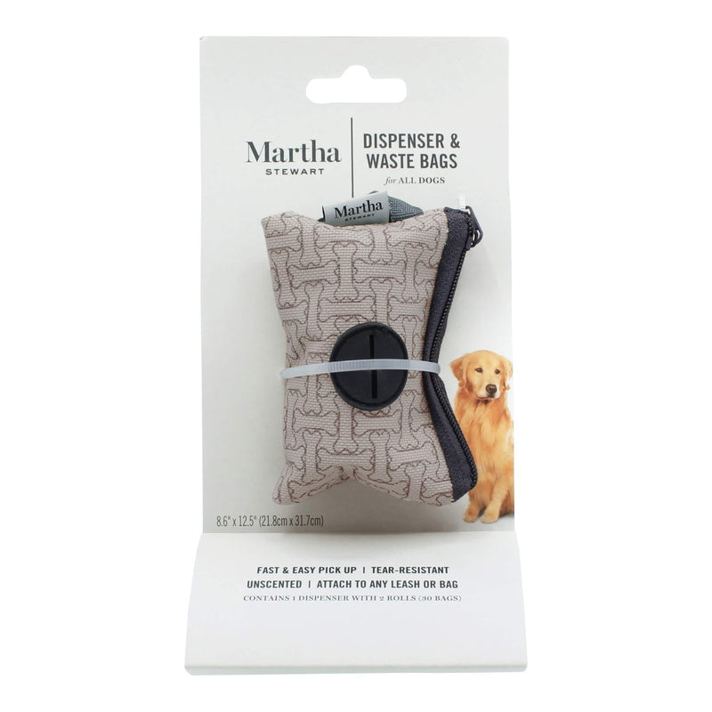 [Australia] - Martha Stewart Dog Waste Bags | Large Unscented Doggie Bags for a Quick Cleanup | Extra Thick and Strong Waste Bags for Dogs | Guaranteed Leak-Proof |60/120/180 Count Dispenser + 60 Count 