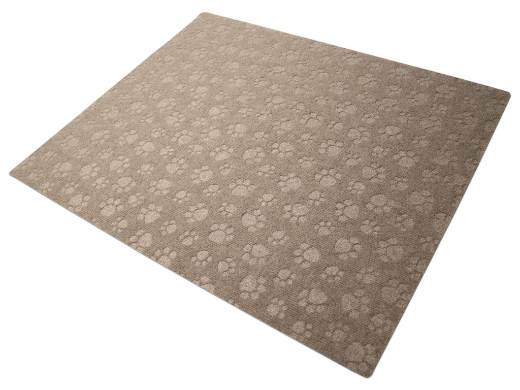 Drymate Premium Litter Trapping Mat, Cat Litter Mat, Debossed Paw Design Traps Litter from Box and Cats, Soft on Kitty Paws - Absorbent/Waterproof/Urine-Proof - Machine Washable, Durable, (USA Made) Extra Large (28" x 34") Taupe - PawsPlanet Australia