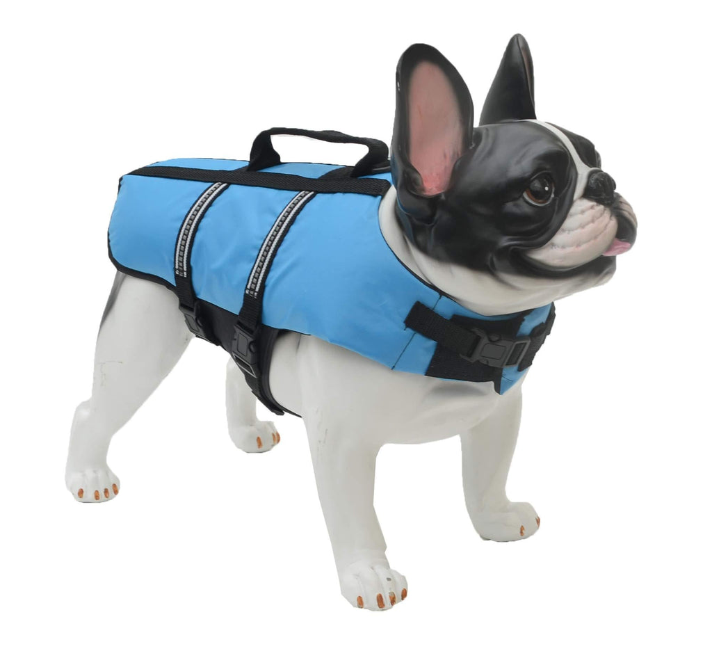 Lovelonglong Pet Clothing Dog Lifejacket Life Jackets for Large Medium Small Dogs Swimming Safe Boating Coat Dog Swim Protect Outwear XXS (Rec.-5 Pounds) Blue - PawsPlanet Australia