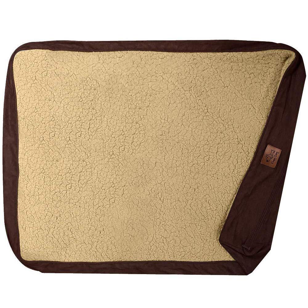 [Australia] - Floppy Dawg Universal Dog Bed Cover Replacement Medium Beige, Brown 