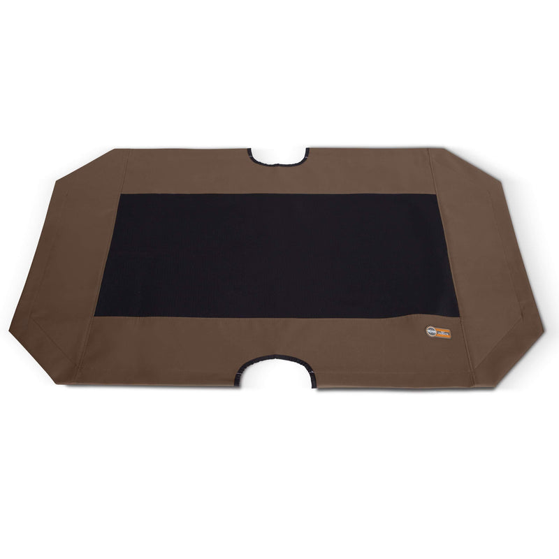 [Australia] - K&H Pet Products Original Pet Cot Replacement Cover (Cot Sold Separately) - Chocolate/Black Mesh, X-Large 32 X 50 Inches 