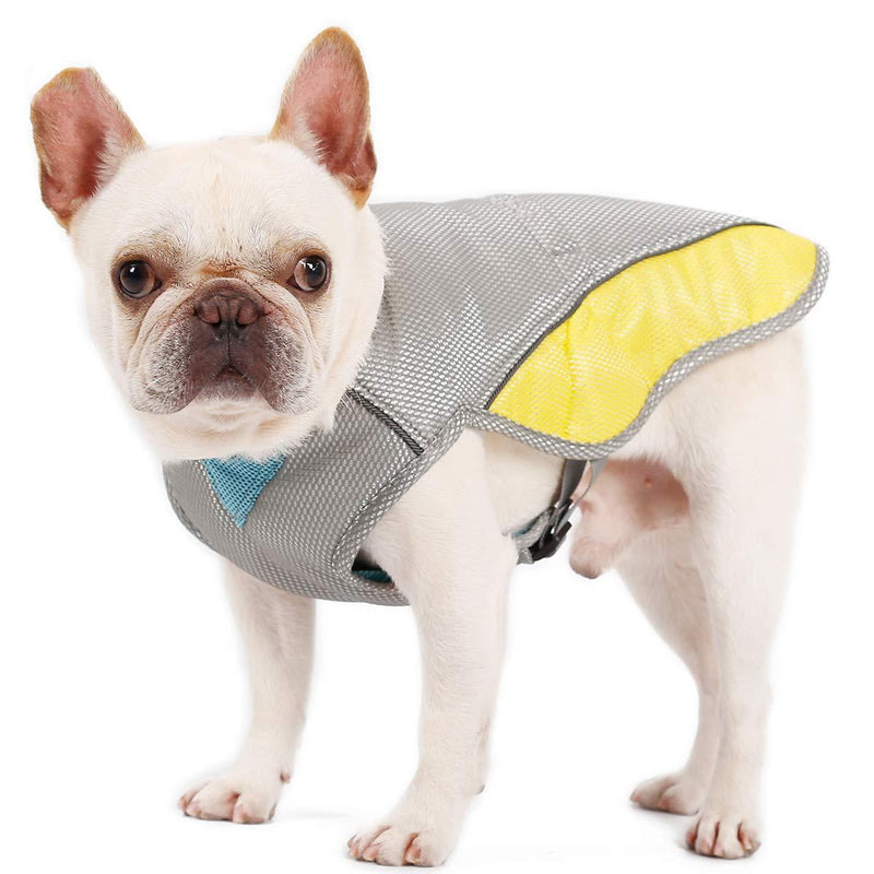 RC GearPro Ideal Cooling Dog Vest for Walking, Climbing, Sports XL grey yellow - PawsPlanet Australia