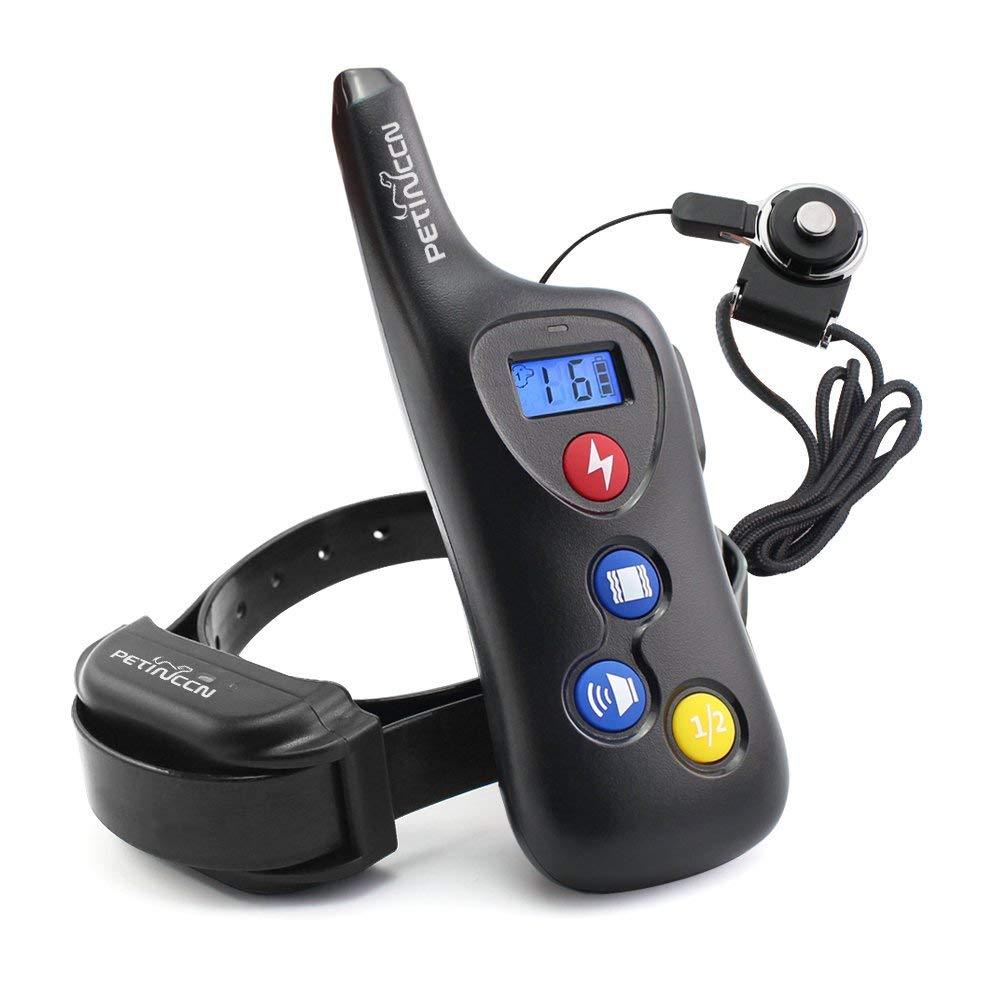 [Australia] - PETINCCN P690 Remote Dog Training Shock Collar 2000FT The Receiver 100% Waterproof and Rechargeable Pet Trainer Collar with 16 Levels Beep Vibrating Sport Electric 1 Collar Dog (8-100lbs) 