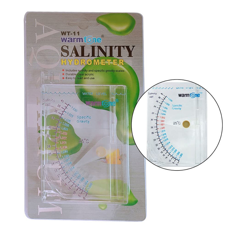 Abnaok Salinity Tester, Sea Specific Gravity Test for Fish Tank Pond Water Saltwater Freshwater, Accurate Automatic Hydrometer - PawsPlanet Australia