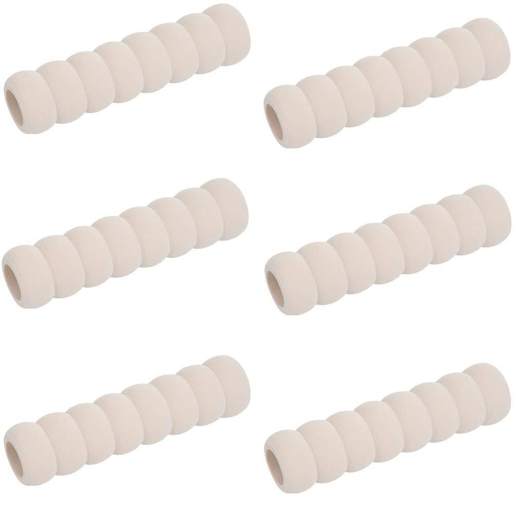 [Australia] - Yafeco 6 Pcs Anti-Collision Door Handle Cover,Door Pull Protective Sleeve Child Safety Super Soft Foam Safety Spiral Cover for Hot Doors Non-Toxic (Cream) Cream 