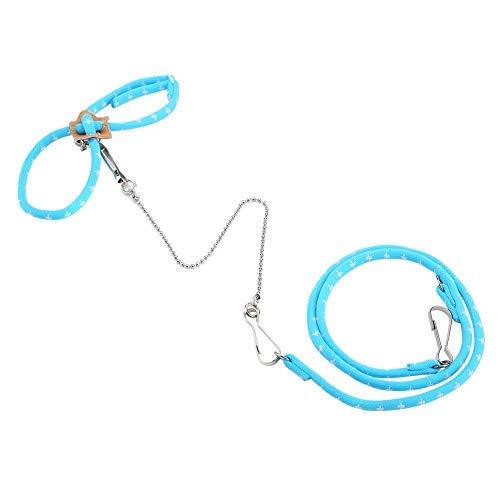 Pet Hamster Harness, Adjustable Outdoor Training Lead Leash Colorful Traction Rope Anti-bite Chest Straps Vest Leash for Hamster Gerbil Rat Mouse Ferret Chinchilla Glider Squirrel Small (Blue) Blue - PawsPlanet Australia