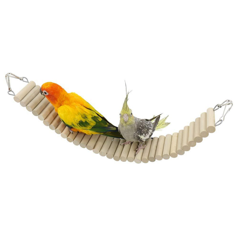 [Australia] - YINGGE Bird Pet Ladders, Parrot Climbing Ladder Bridge Wood Chewing Hanging Standing Swings Toys for Small Medium Parrots Parakeets, Cockatiels, Lovebirds, Sun Conures, Caique, Finches, Hamster 