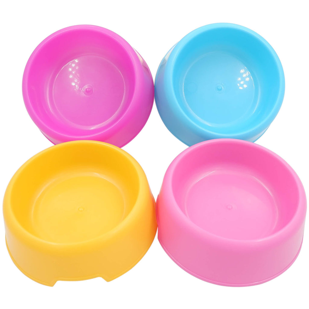 [Australia] - Forest Guys Dog Bowls Cat Bowls Plastic Bowls Yellow + Blue + Pink + Purple 