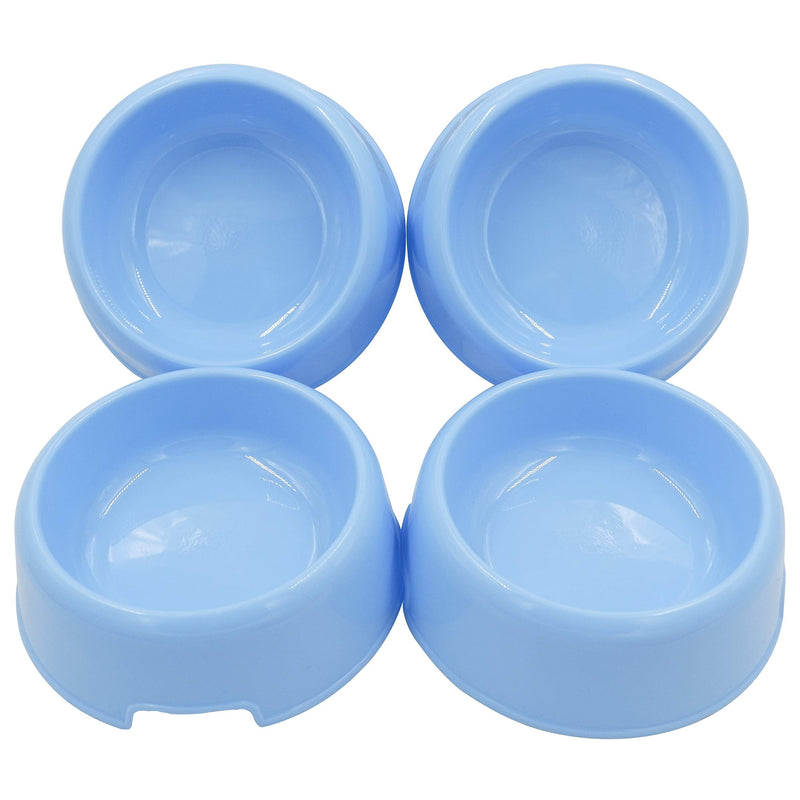 Forest Guys Dog Bowls Cat Bowls Plastic Bowls Blue 4-Pack - PawsPlanet Australia
