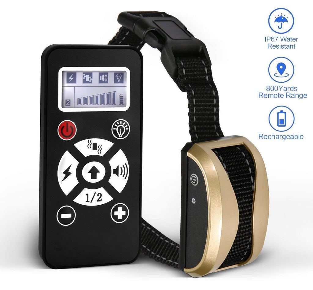 [Australia] - lovely home 【2020 New Versions】 Dog Training Collar with Remote Control Rechargeable and Waterproof Dog Shock Collar with Beep, Vibration and Shock Dog Collar for Small, Medium and Large Dogs 