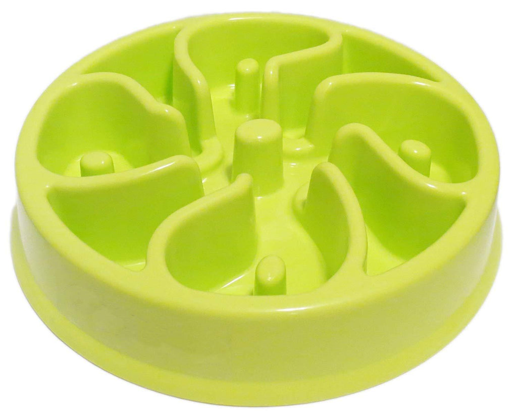 [Australia] - WenYing Slow Feeder Puzzle Dog Bowls, Interactive Bloat Stop Busy Bowl, Food Water Fun Feeding, Non-Slip Anti Choke Healthy Diet Bowls (Green 1) 