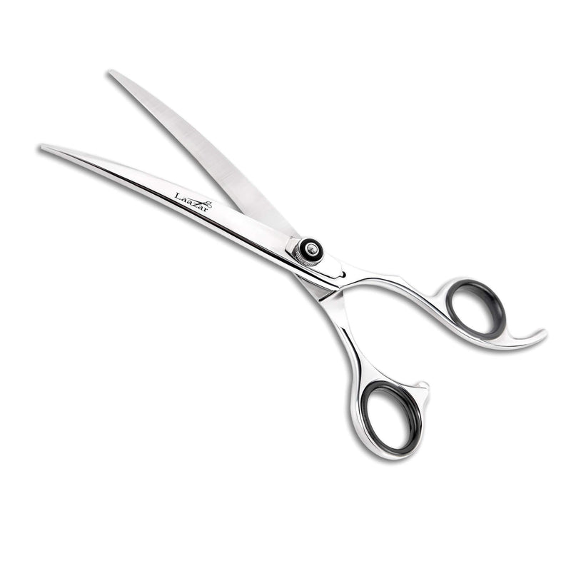 [Australia] - Laazar Professional 7.5 inch Straight Shears for Dogs and Cats Leather case Included | Adjustable Pet Grooming Scissors | Hand-Forged 440C Japanese Stainless Steel | Groomers Tool for Men and Woman 