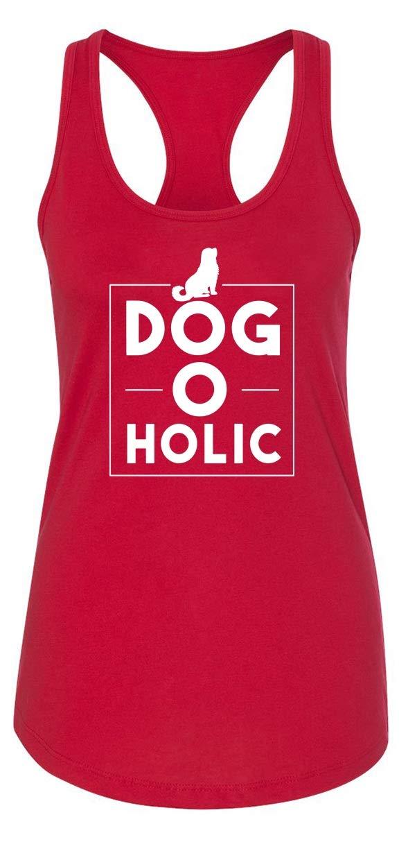 [Australia] - Comical Shirt Ladies Dogoholic Dog O Holic Racerback XX-Large Red 