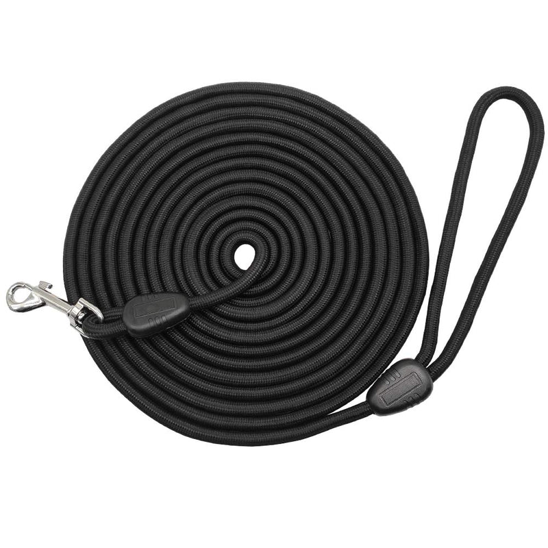 MayPaw 15FT/30FT/50FT/100FT Long Rope Training Dog Leash- Heavy Duty Nylon Recall Pet Tracking Line- for Small Medium Outside Training Play Camping or Backyard 15ft*1/2" black - PawsPlanet Australia