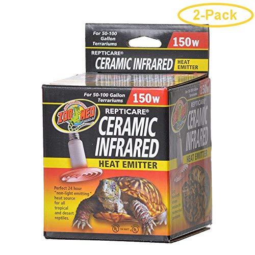 [Australia] - Zoo Med ReptiCare Ceramic Infrared Heat Emitter 150 Watts - Pack of 2 