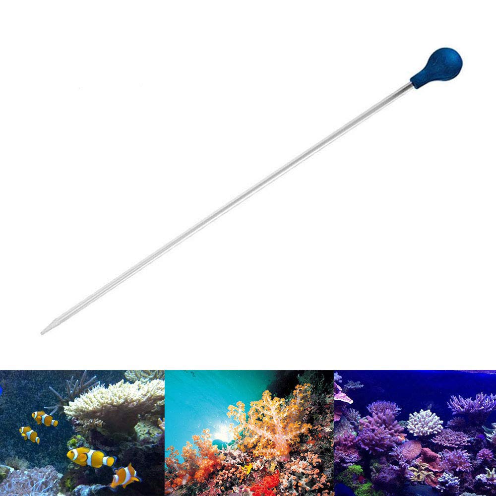 PeSandy Coral Feeder SPS HPS Feeder, Long Acrylic Aquarium Coral Feeder Syringe Tube for Reef/ Anemones/ Eels/ Lionfish and Other Organisms, Liquid Fertilizer Feeder Accurate Dispensing Spot 1PCS, 13.78in - PawsPlanet Australia