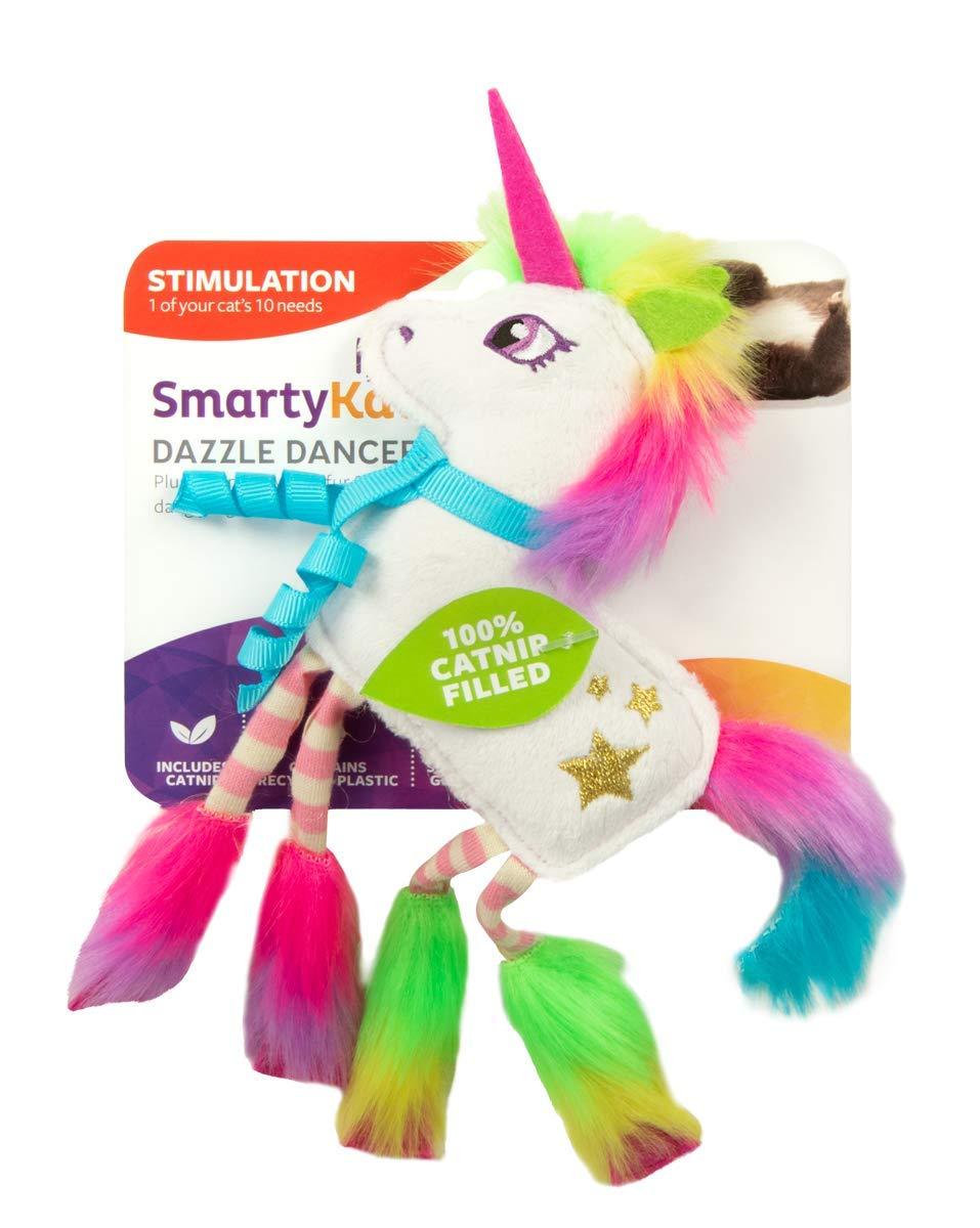 [Australia] - SmartyKat Dazzle Dancer Disco Unicorn with Felt Cat Toy 