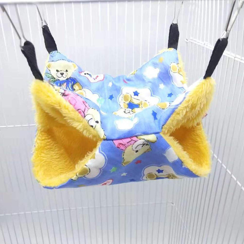 [Australia] - Yu-Xiang Hamster Four Seasons Double Sided Hammock Pet Sleeping Bag Rat House Hanging Bed for Hanging Guinea Pig Hamster Rat and Hedgehog L 