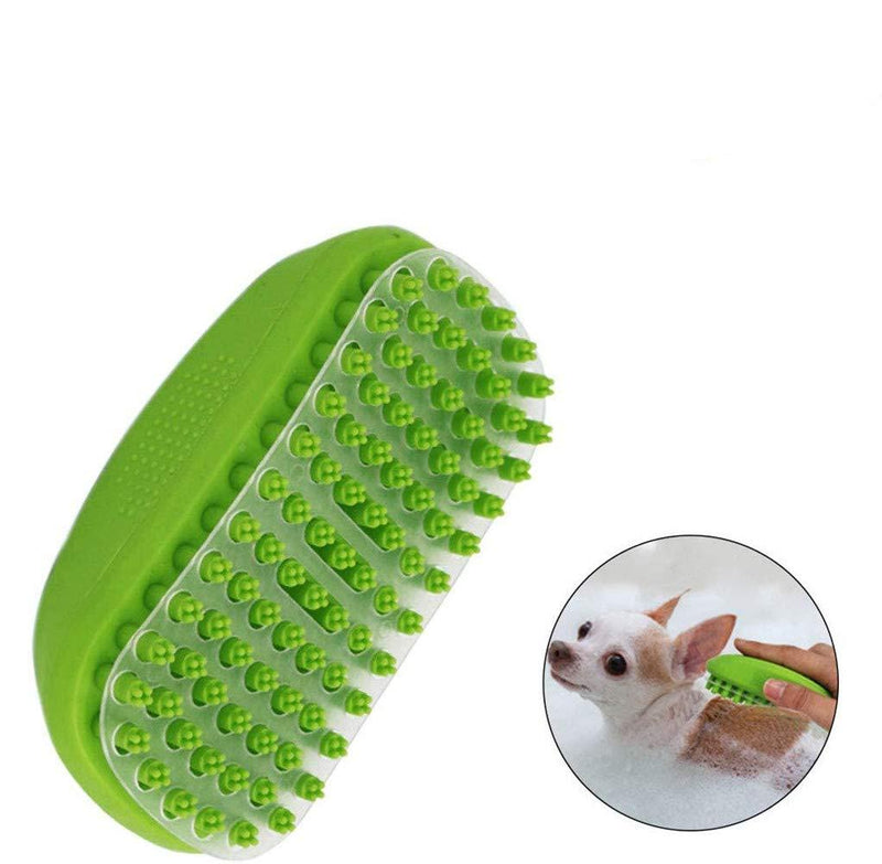 [Australia] - yajuntang Pet Bath & Massage Brush Great Grooming Tool for Shampooing and Massaging Dogs and Cats with Short or Long Hair –Enjoy Dog Bathing Soft Flexible Great for Grooming Massaging 