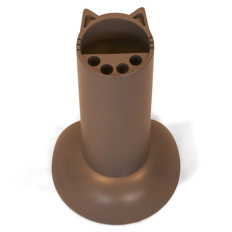 [Australia] - Feline Ruff Cat Teaser Wand Holder. Keep Cats Safe with This Unique Cat Toy Storage Solution. Organize Feather Cat Wand Toys. Patent Pending. (Gray) Gray 