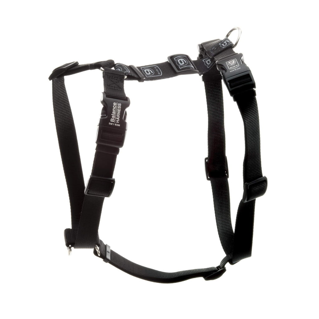 Blue-9 Buckle-Neck Balance Harness, Fully Customizable Fit No-Pull Harness, Ideal for Dog Training and Obedience, Made in The USA, Black, X-Small - PawsPlanet Australia