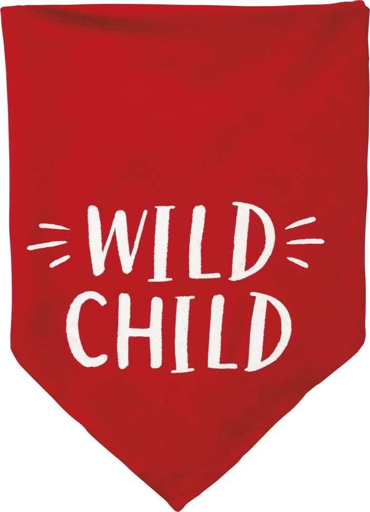 Small Red & White Wild Child Dog Pet Bandana from Primitives by Kathy - PawsPlanet Australia