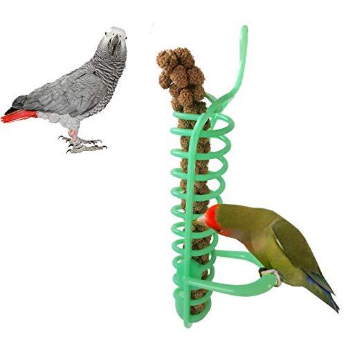 [Australia] - POPETPOP Bird Treat Holder-Parrot Food Fruits Basket Millet Feeding Device Bird Cage Feeder for Parakeet,Cockatiel and Other Birds 