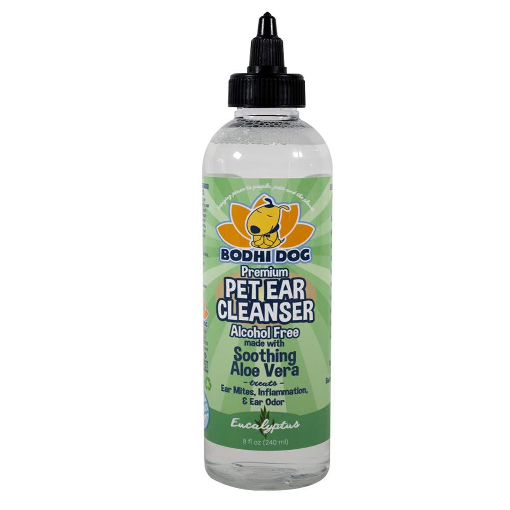 Bodhi Dog Ear Cleaner Solution for Dogs and Cats | Alcohol-Free or Aloe Vera Cleaning Treatment for Ear Mite Infection and Yeast Treatment | Gentle Cleanser for Ears | 1 Bottle 8oz (240ml) Alcohol Free 8oz - PawsPlanet Australia