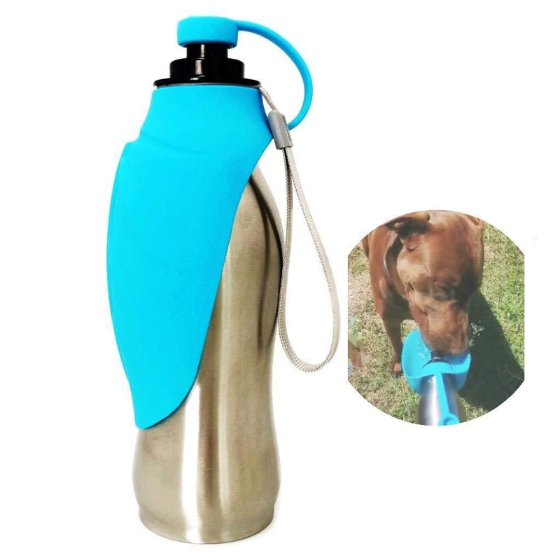 [Australia] - Dog Water Bottle by My LifetecPro-Stainless Steel-Leak Proof Seal-20oz 