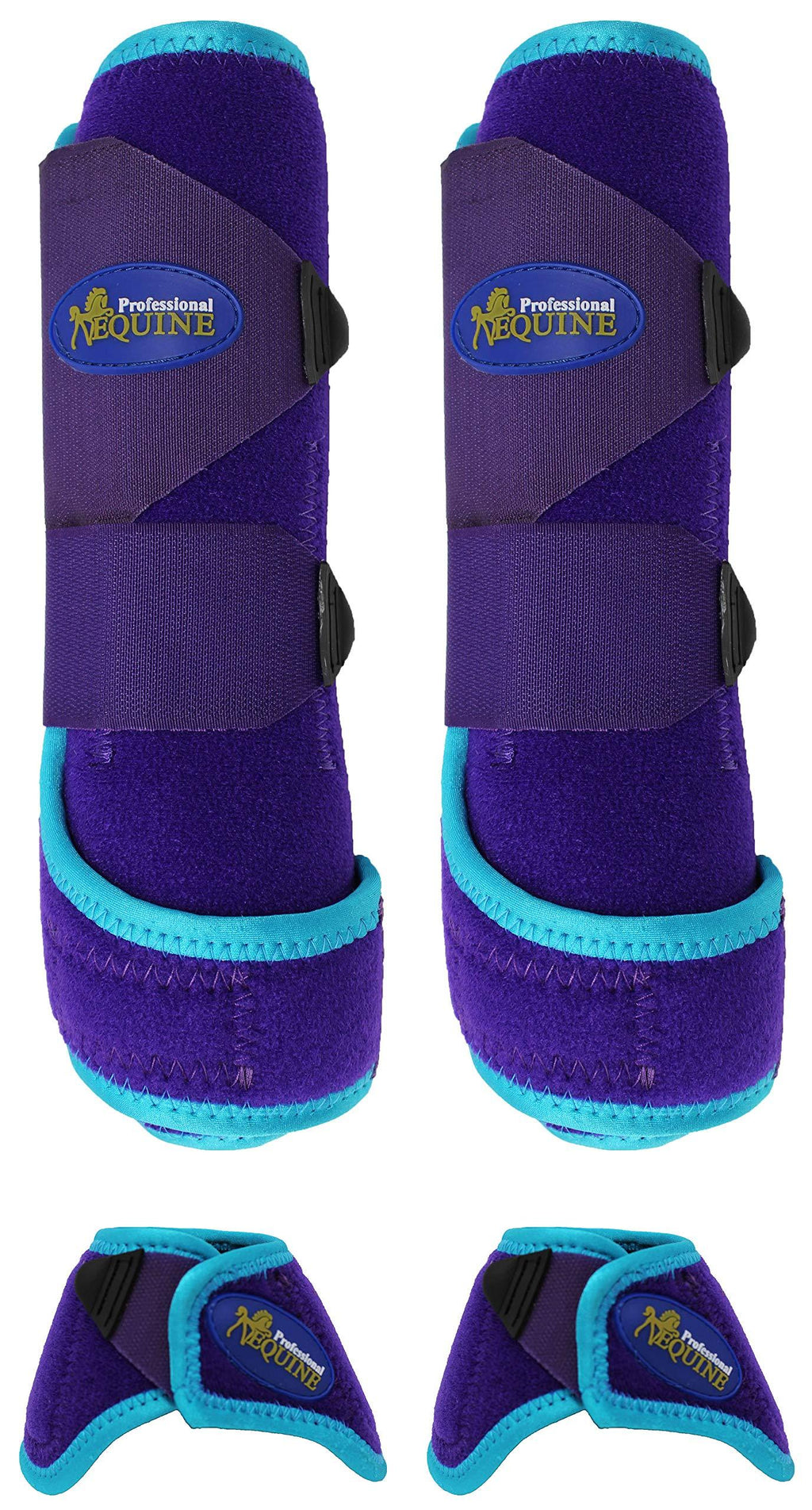 [Australia] - Professional Equine Horse Medium Sports Medicine Splint Bell Boots 4125B 