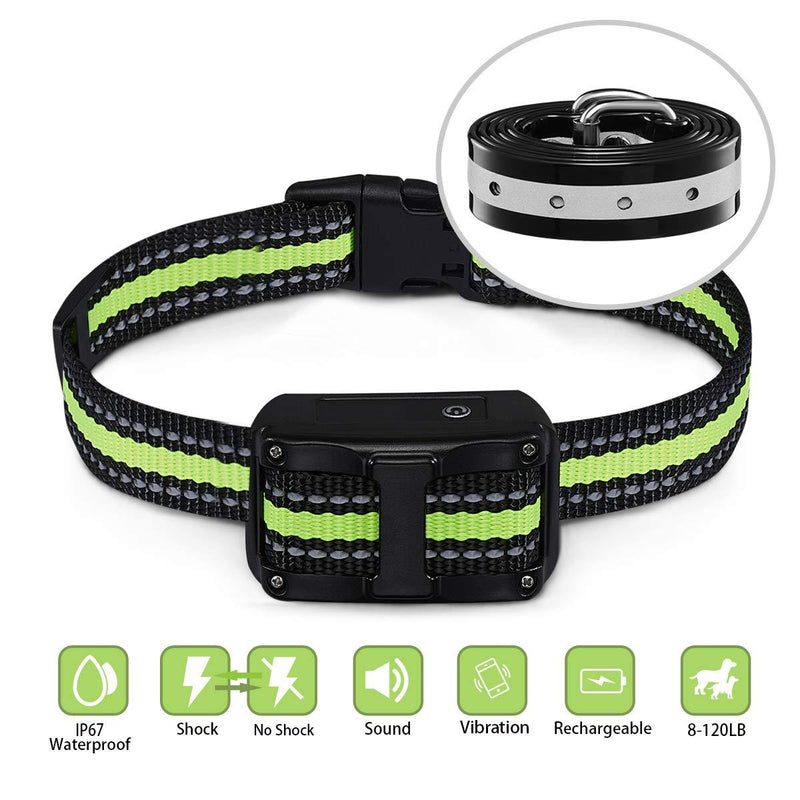 [Australia] - FIMITECH Dog Bark Collar, 5 Adjustable Levels Anti-Barking Collar with Beep, Vibration and Shock Modes, Rechargeable and Waterproof No Barking Collar for Large, Medium and Small Dogs 