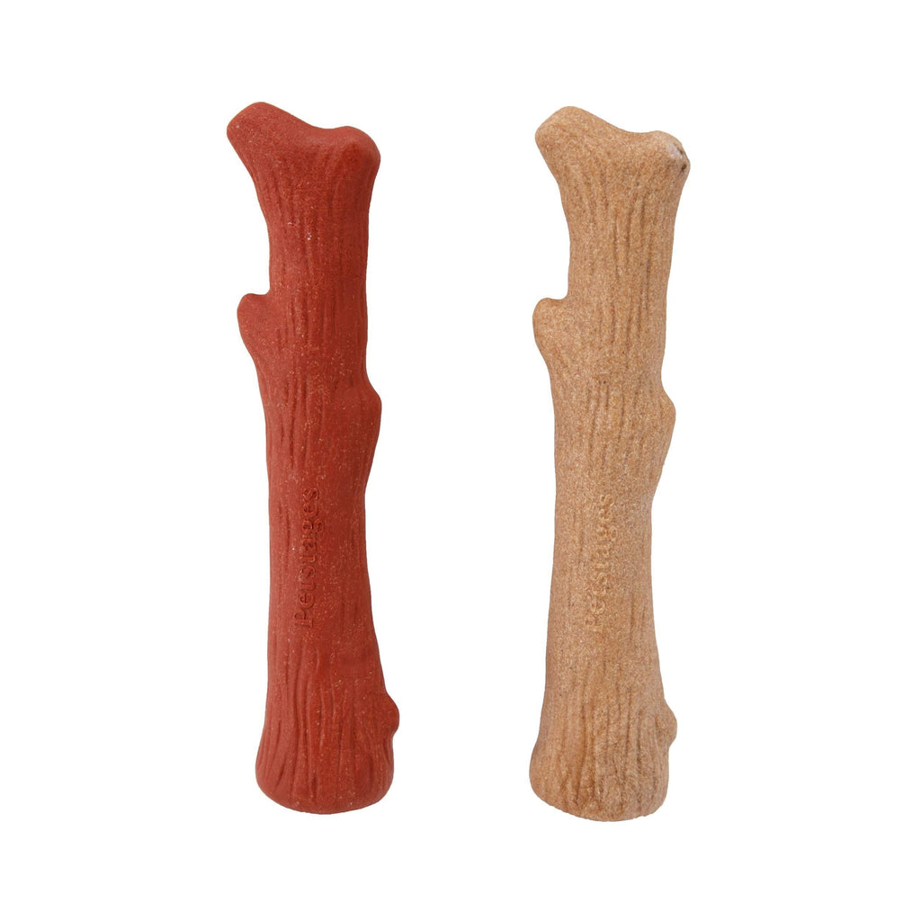 [Australia] - Petstages Dogwood Original & Mesquite Stick Dog Chew Toy - 2 Pack – Safe, Natural & Healthy Chewable Sticks - Tough Real Wood Chewing Stick for Dogs 