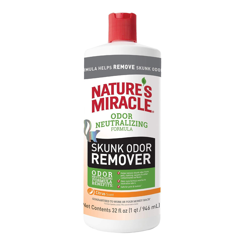 [Australia] - Nature's Miracle Skunk Odor Remover 32 oz, Odor Neutralizing Formula, Citrus Scent 