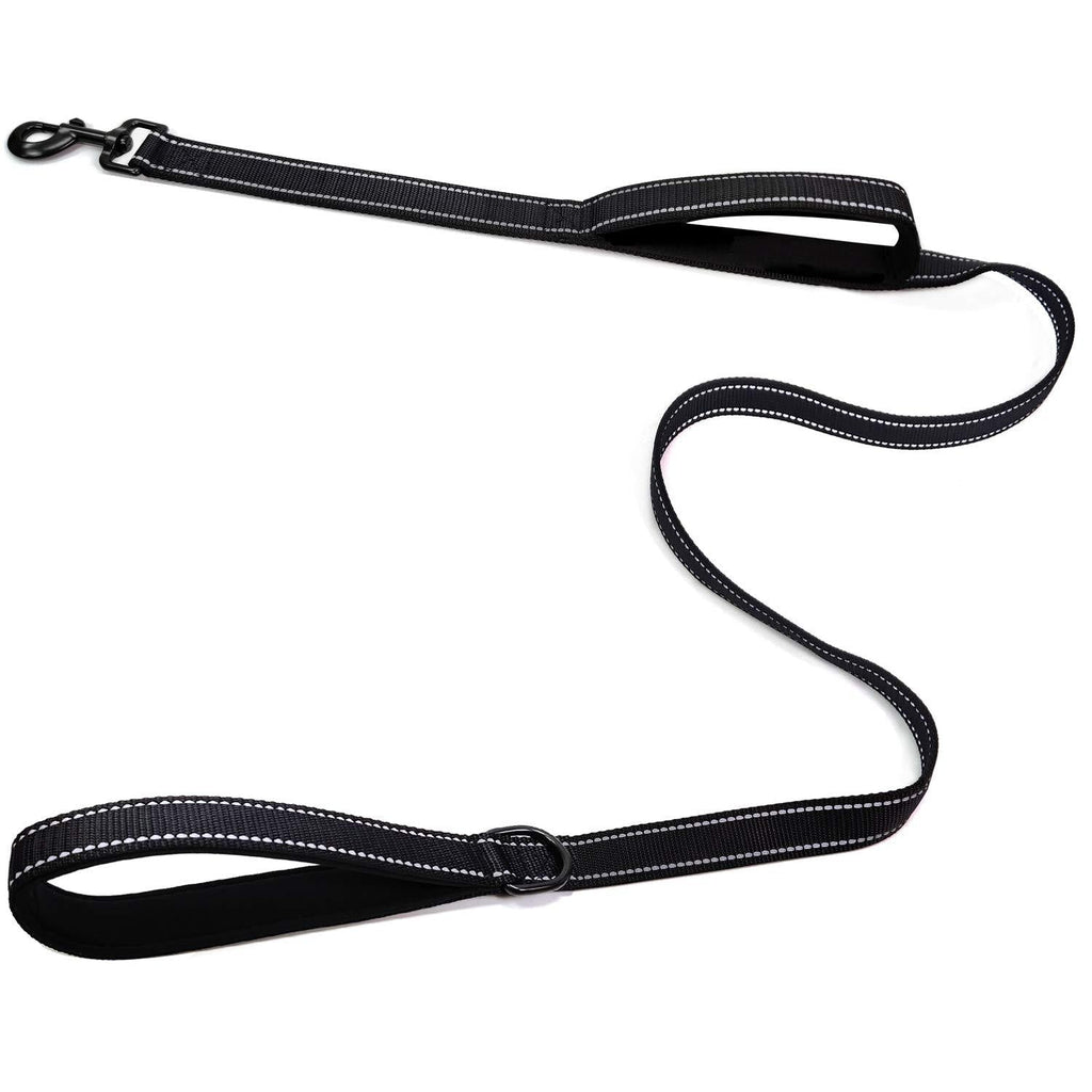 [Australia] - CHMETE Pet Gear Dog Leash 5ft Long - Traffic Padded Two Handle - Heavy Duty - Double Handles Lead for Control Safety Training - Leashes for Large Dogs or Medium Dogs 