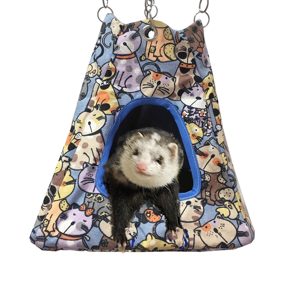 FULUE Small Animal Ferret Rat Guinea Pig Degu Gerbil Mice Hamster Chincilla Hammock Sleeper Cage Accessories Big face cat Tent - PawsPlanet Australia