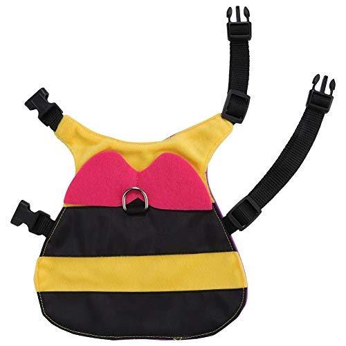 HEEPDD Rabbits Harness and Leash Set Cute Bee Style Bunny Vest Small Animal Adjustable Soft Harness for Walking Jogging(S) S - PawsPlanet Australia
