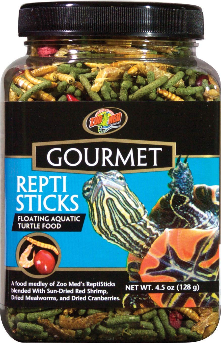 [Australia] - Zoo Med Gourmet Repti Sticks Floating Aquatic Turtle Food 4.5 oz - Pack of 6 
