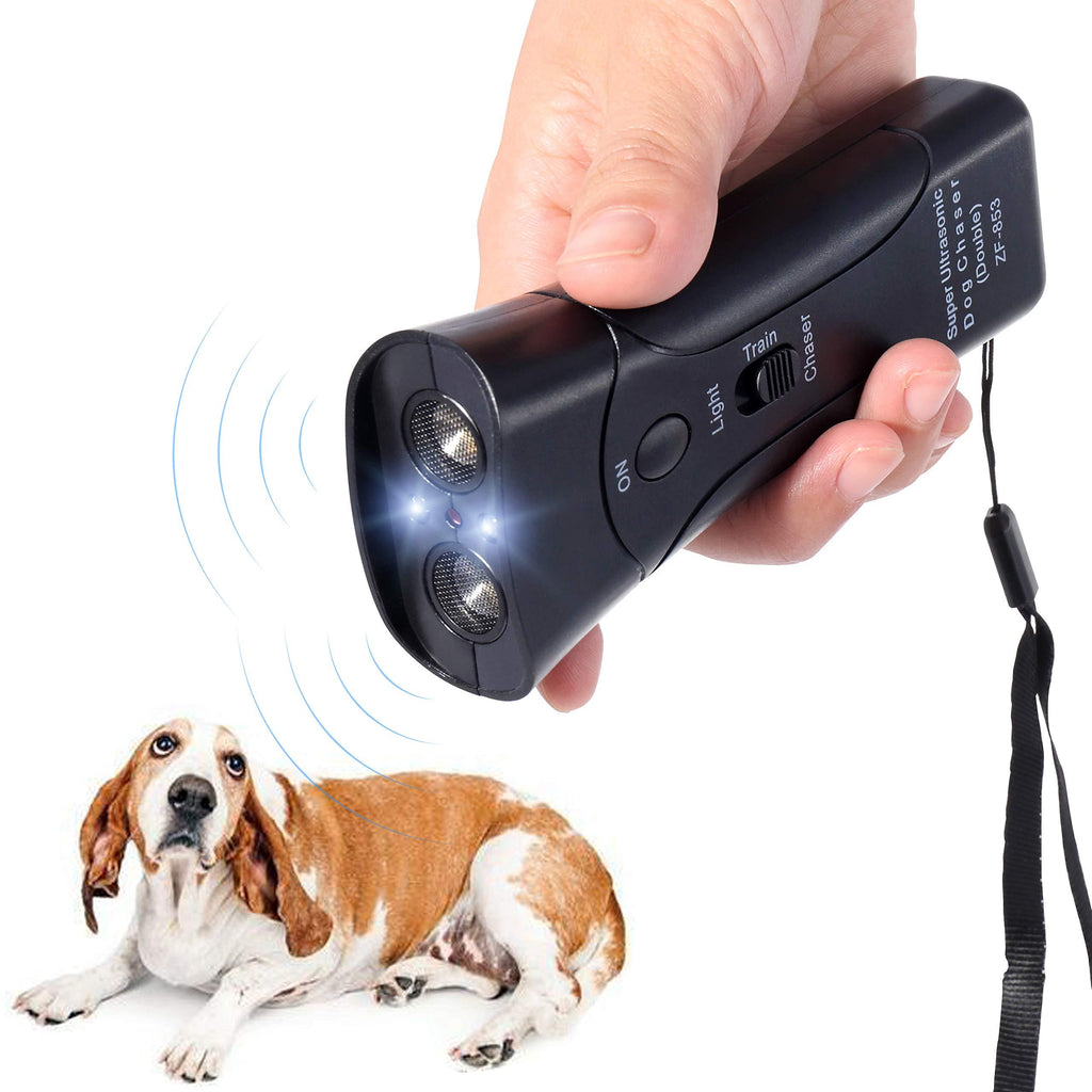 [Australia] - Handheld Dog Repellent & Trainer, Bark Stopper with LED Flashlight,Ultrasonic Dog Deterrent for Safety,Outdoor,Walking, Dog Trainer 100% Pet & Human Safe 