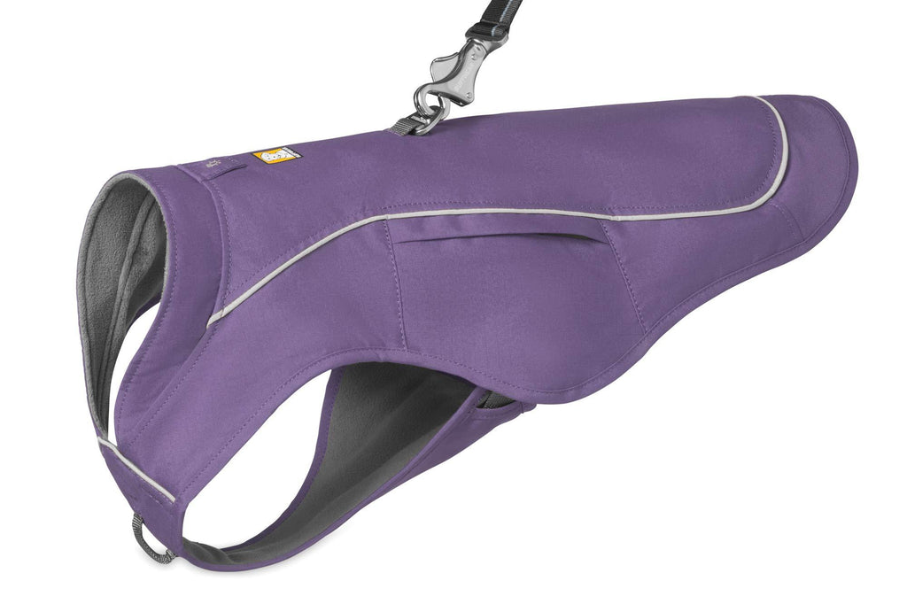 [Australia] - RUFFWEAR - Overcoat Fuse Jacket Harness Combo for Dogs Medium Purple Sage 