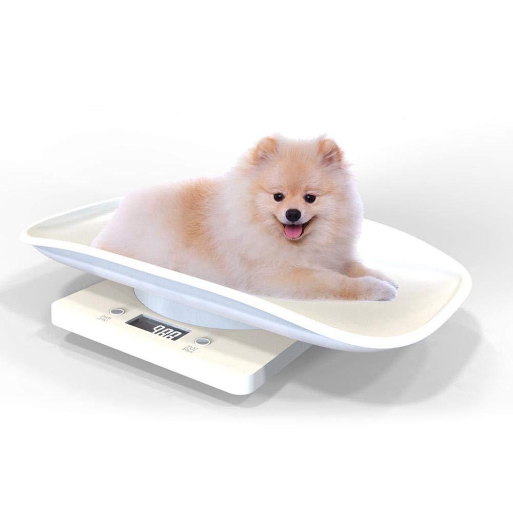 Hamkaw Digital Pet Weight Scale with LCD Electronic Scales For Measuring Baby, Small Dog, Cat, Dog (Capacity up to 10 kg /22 lb) White - PawsPlanet Australia