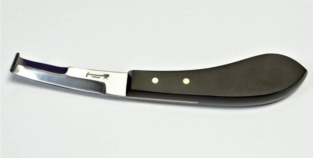 Equinox Farrier Hoof Knife Double Sided Blade Razor Edge Cut Bakelite Handle - PawsPlanet Australia