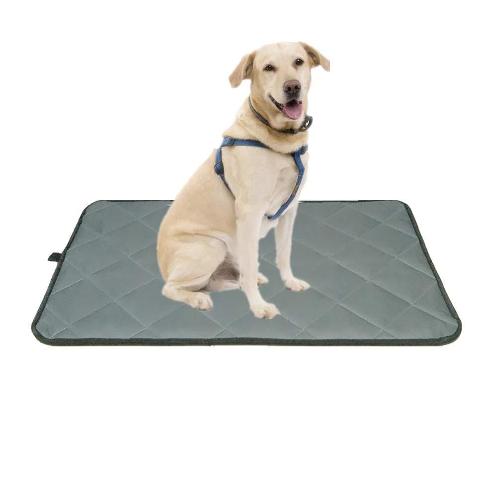 [Australia] - Voluka Dog Crate Bed Mat - Washable Kennel Pad, Anti - Slip Dog Crate Pad is Perfect for Dog Bed,Crate and Kennel 18Wx29L Grey 